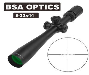 BSA Optics 832x44 AOハンティングスコープライフルスコープ30mmチューブ直径エアライフル用スナイパーギアフロントサイトロングアイレリーフライフルSC7389586