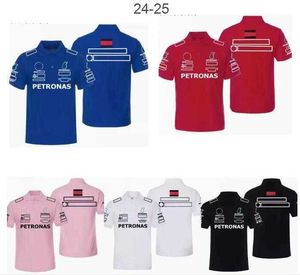 T-shirt da uomo Polo da corsa F1 Camicia estiva da uomo a maniche corte Stesso stile personalizzato