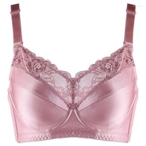 BRAS Women's Plus Rozmiar Pełny figurki Non Walded Fe Ferewire Kwiatowy Stanik 34 36 38 40 42 44 46 48 C D E F G H.