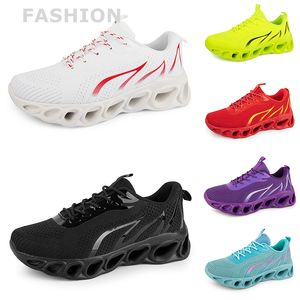 Erkekler Kadınlar Koşu Ayakkabı Siyah Beyaz Kırmızı Mavi Sarı Neon Yeşil Gri Erkek Eğitmenler Spor Açık Mekan Spor Ayakkabıları Szie 38-45 GAI Color33