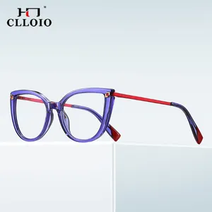 Sunglasses CLLOIO Fashion Cat Eye Optical Glasses Frames Women Vintage Clear Lens Eyeglasses Frame Prescription Spectacle