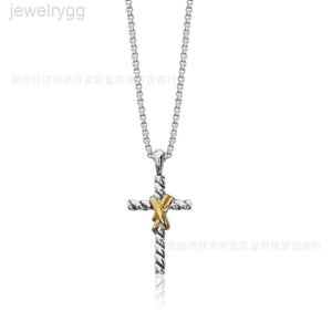 Designer David Yumans Yurma Jewelry Gold and Silver Cross Pendant Clavicle Chain Quick Sale