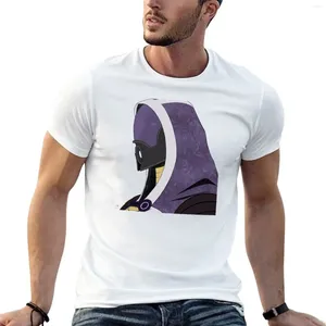 Herrtankstoppar Mass Effect tali t-shirt pojkar vita t skjortor man kläder frukt av vävstolarna mens