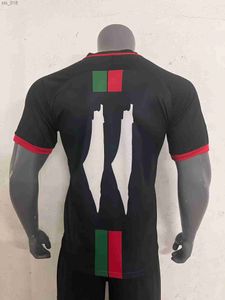 Fotbollströjor Palestino2324 Mens Palestine National Team Jimenez Benitez Cortes Home Red White Away Black Football Shirt Short Sleeveh2435