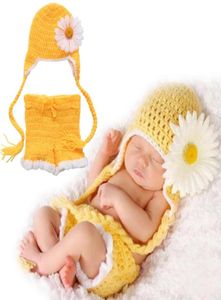 新生児の女の子の男の子かぎ針編みニット帽子ショーツコスチュームポグラル小道具衣装8021908