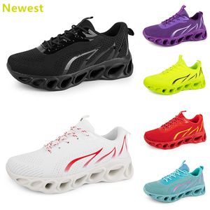 2024 Hot Sale Running Shoes Mens Woman Whites Navys Cream Pinks Black Purple Grey Trainers Sneakers Breatble Color 55 Gai