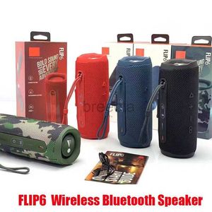 Przenośne głośniki 6 Bezprzewodowe głośnik Bluetooth Mini Portable IPX7 Flip6 Wodoodporne głośniki przenośne na zewnątrz stereo muzyczny utwór Niezależna karta TF 240304