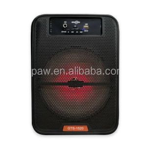 Alto-falantes GTS1520 8 polegadas moderno mais recente super bom som com fio microfone karaokê player de áudio verdadeiro alto-falante sem fio