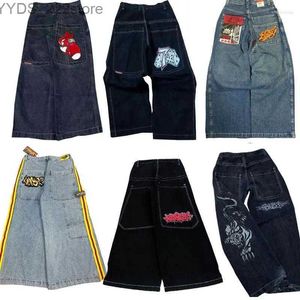 Jeans Jeans Japon 2000S Style Jnco Jncos Y2K Pantalones de Mujer Baggy Wowen Giyim En Büyük Göz alıcı Ropa Jinco 240304