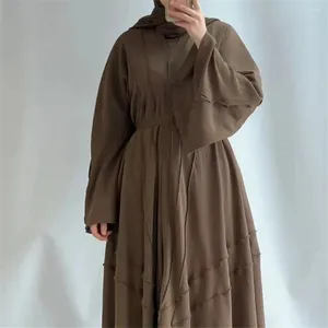 Roupas étnicas Eid Ramadan Abaya Dubai Mulheres Muslim Cardigan Long Maxi Dress Turquia Árabe Islâmico Modesto Vestido de Kaftan