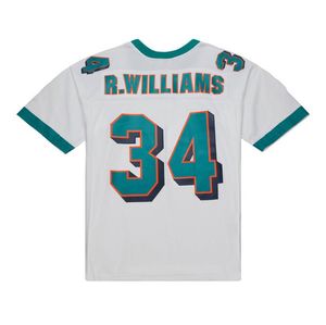 Stitched football Jersey 34 Williams 2002 white mesh retro Rugby jerseys Men Women and Youth S-6XL