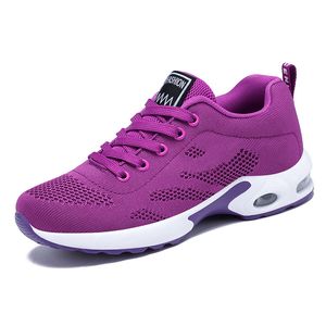 Masculino feminino moda ao ar livre tênis atlético sapatos esportivos respirável sola macia para mulheres sapatos rosa roxo gai 105