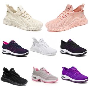 New Men Momen Shoes Caminhando Caminhando Running Shoes Flates Moda Sofra Purple Braz Black Confortável Bloqueio de Cor Q28-1 Gai