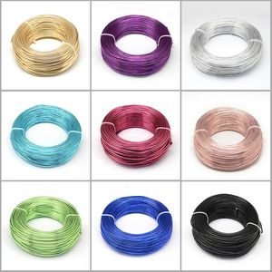 500g 0,6/1,2/1.5/2.0/3.0mm aluminiumtråd DIY smyckekomponent Tillbehör Hitta att göra halsband armband hantverk levererar 240220