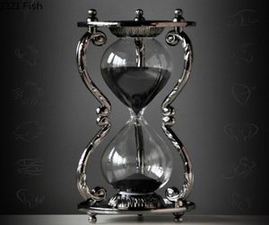 Other Clocks Accessories Creative 12 Constellation Metal Hourglass 30 Minute Timer Office Desktop Decoration Alloy Home8994295