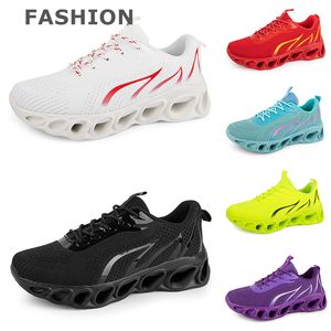 Erkekler Kadınlar Koşu Ayakkabı Siyah Beyaz Kırmızı Mavi Sarı Neon Yeşil Gri Erkek Eğitmenler Spor Moda Açık Atletik Spor Ayakkabıları Eur38-45 Gai Color27