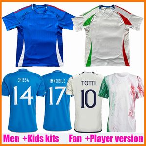 Italys 23 24 25 Koszulki piłkarskie 2023 2024 2025 Włoska koszulka Scamacca Immobile Chiesa Raspadori Jorginho Barella Bastoni Verratti Maglia Italiana Football Shirts