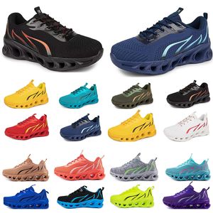 primavera uomo donna scarpe Scarpe da corsa moda sport sneakers adatte Tempo libero stringate Colore nero bianco blocco antiscivolo grandi dimensioni GAI 822