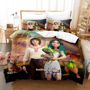 Sets New Mavka The Forest Song Bettwing Set Cartoon Anime Throiesen Set Adult Kid Schlafzimmer Duvetcover Sets 3d Kawaii Conjunto de Cama