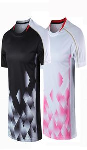 New badminton suit men039s and women039s short sleeve quick drying table tennis suit badminton sportswear shirt7160392