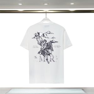 magliette da uomo di moda amirs designer stampato Tops Tees T-shirt da uomo T-shirt in cotone di qualità casual manica corta di lusso Hip Hop Streetwear Tshirt