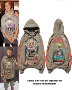 Mens Hoodies Designer Hoodie Graffiti Esqueleto Puro Algodão Solto Top Letras Imprimir Tech Fleeces Versão Oversized Hip Hop Fun Prin6268891