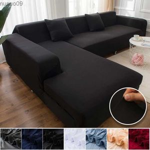 Stuhlhussen, 1 Stück, solide Vier-Jahreszeiten-Sofabezug für Wohnzimmer, Schnittsofa, armloses Sofa, vollständig umwickelter, elastischer Sofabezug für Ecksofa