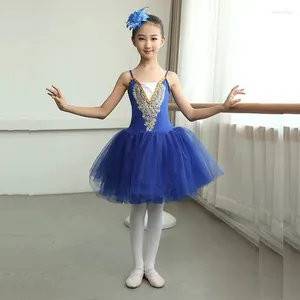 Stage Wear Children Ballet Dress Skirt Competition Tutu Girls Kids Costume Ballerina Pancake Dance