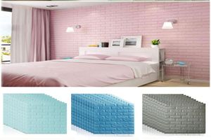 7077 3d adesivos de parede diy auto adhensive decoração espuma à prova dwaterproof água decorações de parede cobrindo parede crianças sala estar decorações xd22501901095