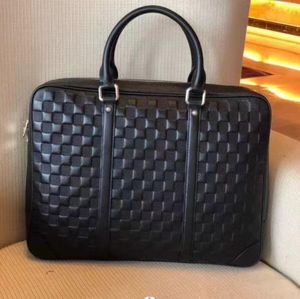 LUXURYS LAPTOP TORP Men Business Business Tekstka na ramię torebka torebka komputerowa Oryginalna skórzana torebki TOTE Z Postman Bag Messenger Bag