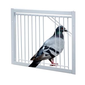 Ninhos 30*26cm porta de pombo barras de fio de metal quadro única entrada armadilhando portas gaiola pássaros capturar barra removível gaiolas e ninhos de pássaros
