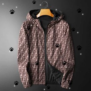 autumn new double-sided jacket mens jacket trend slim fit western-style hooded top windproof suit