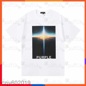 Mens Purple sleeve brand Short T-shirt Luxury Casual Mens Womens High Quality T-shirt Fashion designer trend alphabet print High Street T-shirt OJ4W