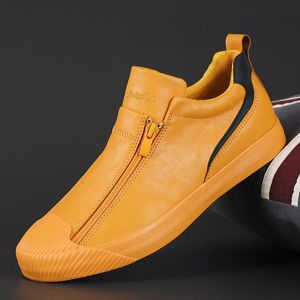 Loafers FashionTrendy Sneakers Men's Casual Leather Men Shoes Storlek 38-44 A37 7683