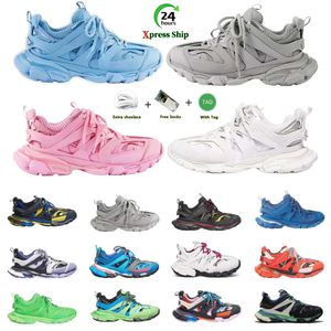 2024 Top Quality Designer Shoes 3XL Track 3.0 Men Women Tripler Black Sliver White Pink Dark Grey Gym Mesh Breathable Sneakers Platform Outdoor Trainers DHgate 36-45