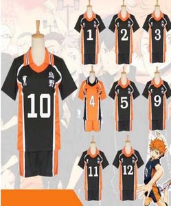 Anime Karasuno High School Sportwear Haikyuu Hinata Shyouy Cosplay Trajes Roupa Jerseys Uniform9353383