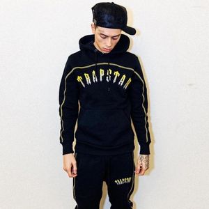 Bluzy z kapturem z kapturem męskie mężczyzn Kobieta Hip Hop Streetwear Ręcznik Gradient Haft haft logo Wysokiej jakości złoty pasek Pulovers4967238