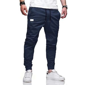 Мужские модные брюки в стиле хип-хоп, четыре сезона, чистый хлопок, повседневные спортивные уличные брюки высокого качества, прямая трубка 240226