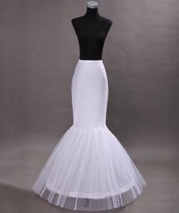 Sjöjungfrun Petticoat Slip 1 Hoop Bone Elastic Wedding Dress Petticoat Crinoline Jupon Mariage 2586875