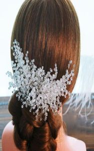 Fantastisk klar kristall brud hårkam högkvalitativ bröllopsfest hår tillbehör formellt evenemang headpiece6485652