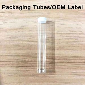 Custom Packaging Plastic Tubes PVC Bottles Length 78mm Packages Different Size Container Empty Customized Label