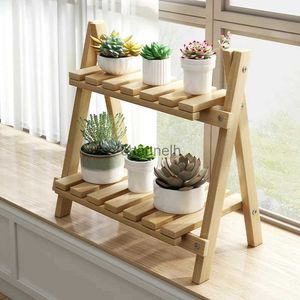 Andra trädgårdsbyggnader flernivåhyllor Plant Pot Stand Modern Home Decoration Möbler Flower Shelf Simple Solid Wood Plant Display Shelf YQ240304