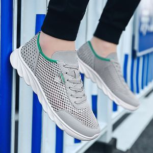 Hotsale män kvinnor mesh löpskor mjuk andas komfort svart vit grå marin lila mens tränare sport sneakers gai