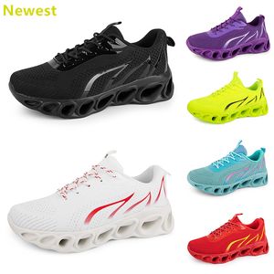 2024 Hot Sale Running Shoes Mens Woman Whites Navys Cream Pinks Black Purple Grey Trainers Sneakers andningsbara färg 56 GAI