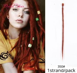 Dreads Estensioni Capelli Dreadlocks 1 Confezione Intrecciato Piega Sintetica Nero Rosa Biondo Ombre Crochet Treccia Capelli Sintetici Full Star per7431993