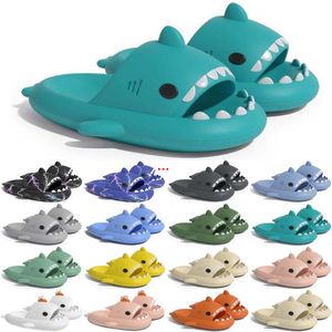 Sandali di design per la spedizione Ciabatte per pantofole Shark gratuite per uomo Donna Sandali GAI Slide Pantoufle Mules Pantofole da uomo Scarpe da ginnastica Infradito Sandali Color87 357 s s s