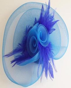 Acessórios de noiva FEATHER HAIR MALHA CHAPÉU FASCINATOR CLIP FLOR FESTA DE CASAMENTO Fascinator 36049948042