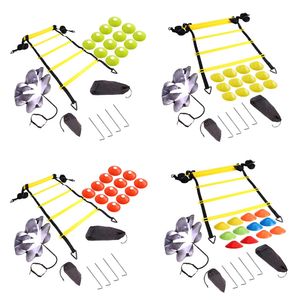 Soccer Football Speed Rungs Agility Ladder Footwork Training Resistance Parachute Agility Training Set for Running Training 240226