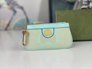 Damen-Designer-Geldbörsen, luxuriös, Ophidia-Leinen-Geldbörsen, hochwertige Mode-Stylistin, G-Reißverschluss-Halter, Tasche, große doppelte Buchstaben, Markierung, Kartenetui, keine Originalverpackung