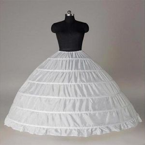 6 hoops petticoat ball klänning bröllopsklänningar slip crinoline brud underskjol lägger underskjolar krinoliner för quinceanera formella p5514736